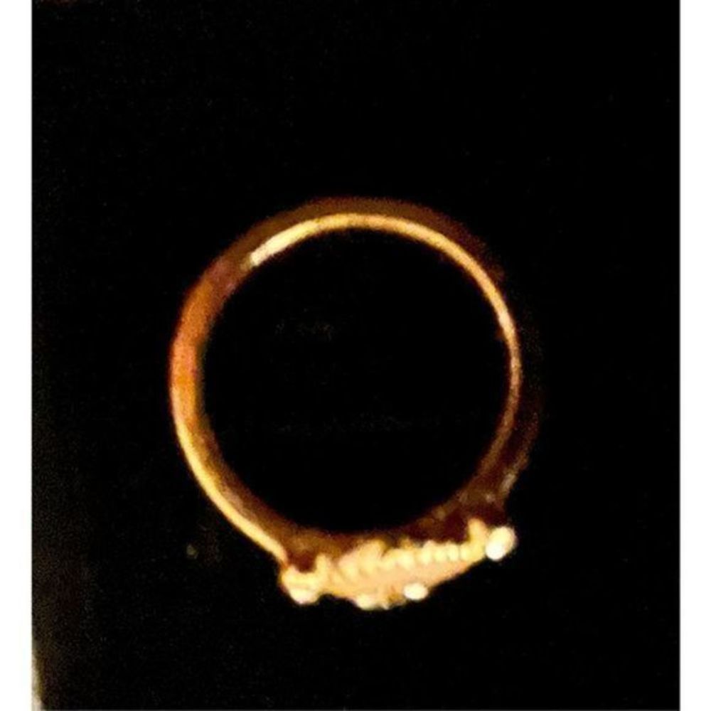 Stunning VINTAGE MULTICOLOR OPAL SAPPHIRE N ROSE GOLD RING - Picture 5 of 5